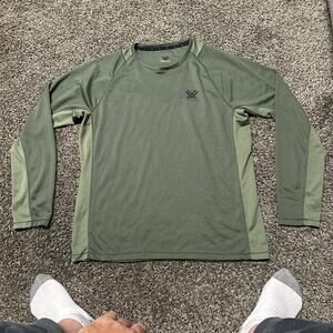 Vortex Optics Men's Large Performance Grid‎ Long Sleeve Shirt Green